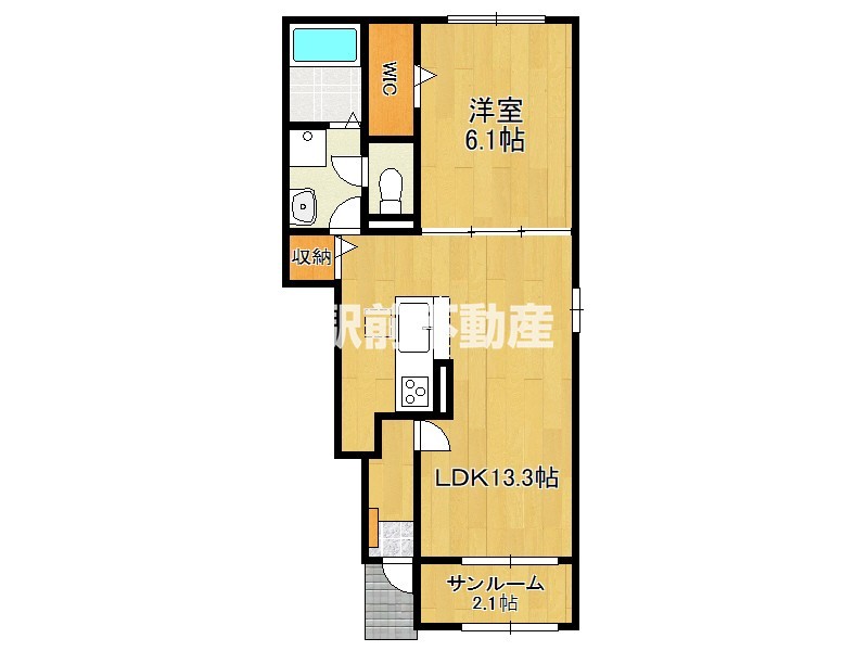 ロータス田主丸３の間取り