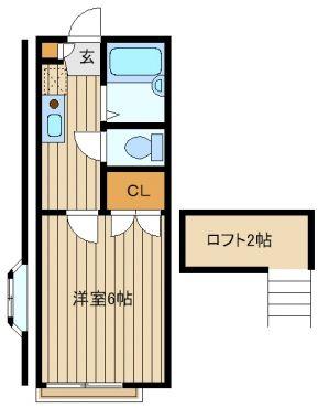 練馬区南大泉のアパートの間取り