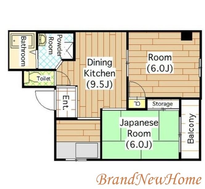 堺市堺区中安井町のマンションの間取り