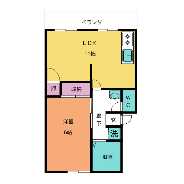 アビィロード　IIの間取り