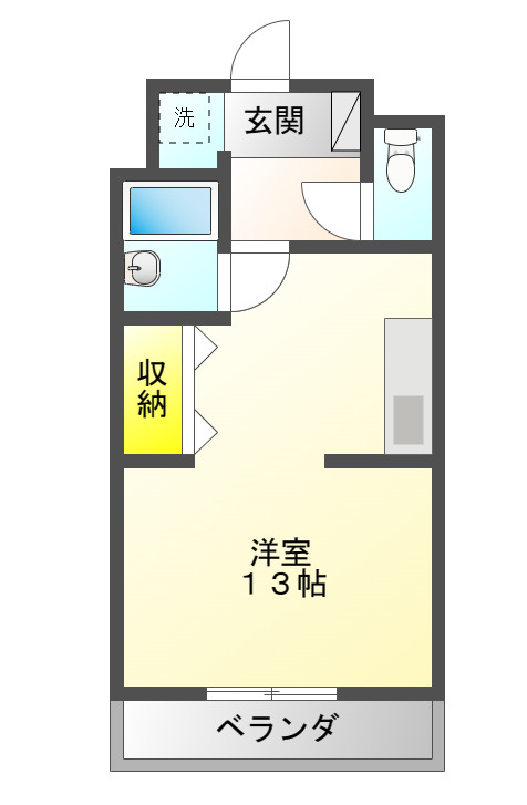 津市大里窪田町のマンションの間取り