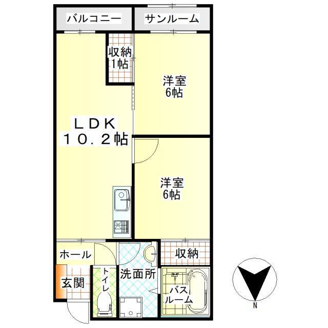 ライフフィールドマンションの間取り