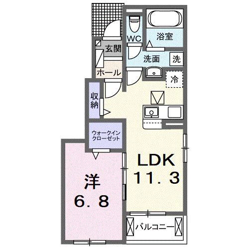 風深アパートIIの間取り