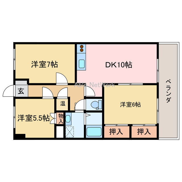 アーバンコート北新町の間取り