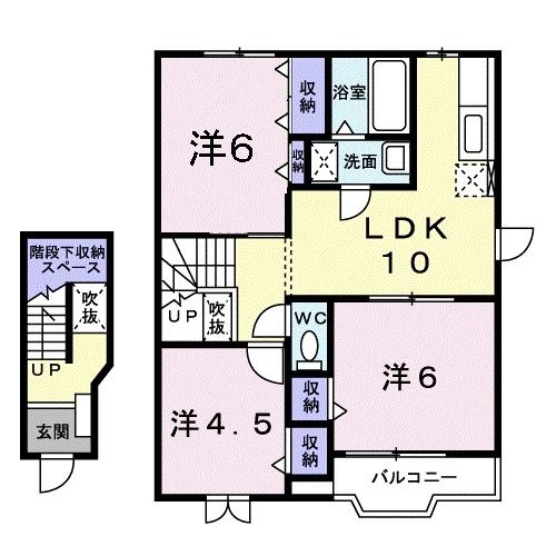 【ソレアード打越II番館の間取り】