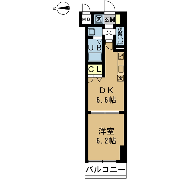 Ｇｒａｍｅｒｃｙ　Ｊｕｓｏ－ｈｉｇａｓｈｉ　１ｓｔの間取り