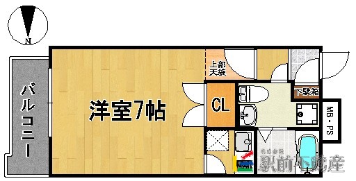 福岡市中央区舞鶴のマンションの間取り