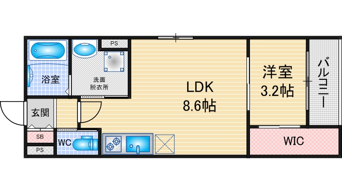 スプランドゥール名楽町の間取り