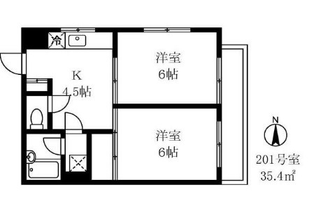 【メルシー下目黒の間取り】