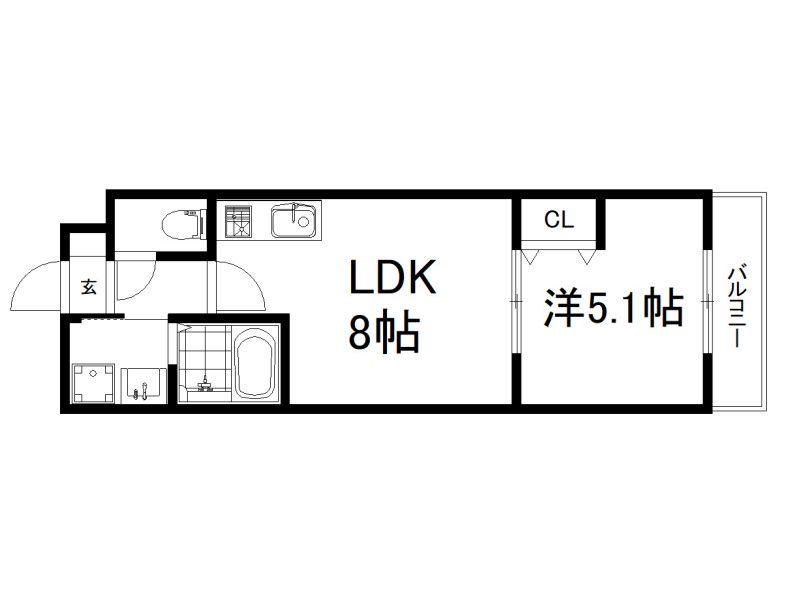 CULTI京都六地蔵の間取り