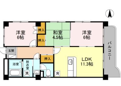 グランディ―ル東山の間取り