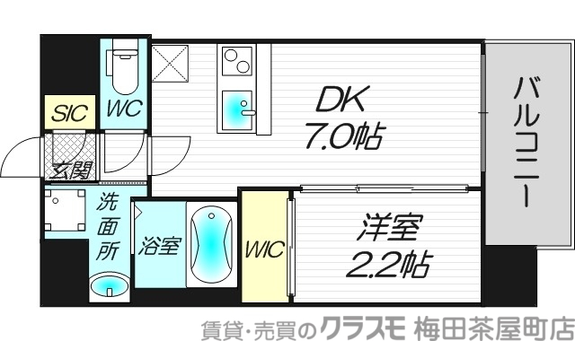 セレニテ十三ミラクの間取り