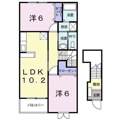 コンフォート太秦の間取り