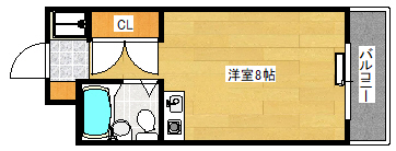 広島市南区宇品御幸のマンションの間取り