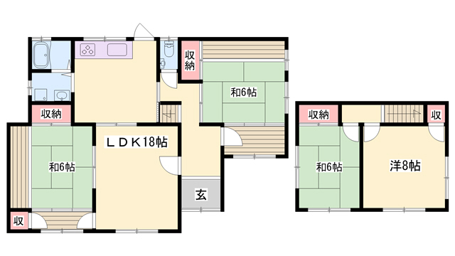 白鳥台賃貸住宅の間取り