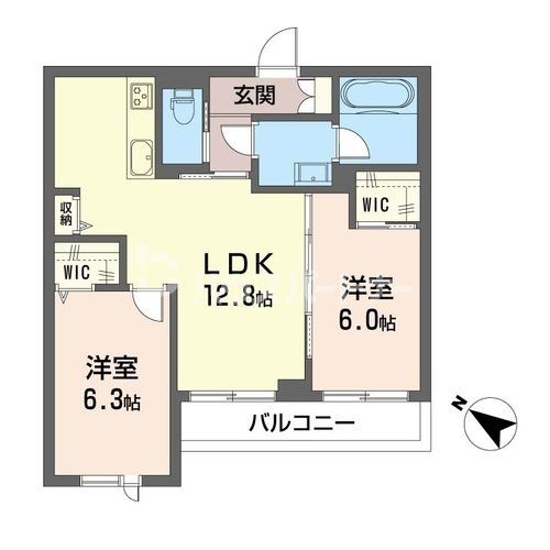 グリナージュ春日の間取り