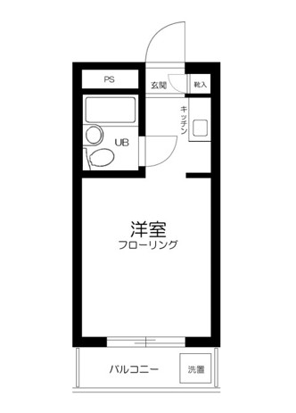 渋谷区笹塚のマンションの間取り