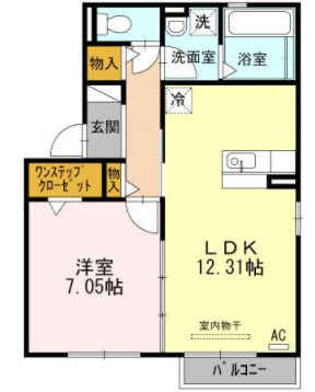 フィオレットA棟の間取り