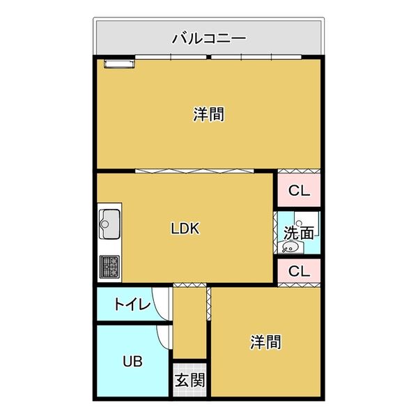 第3元八事ビルの間取り