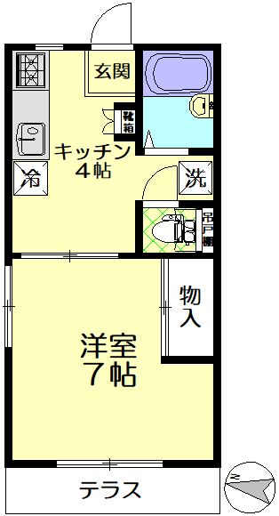 シティハイツMの間取り