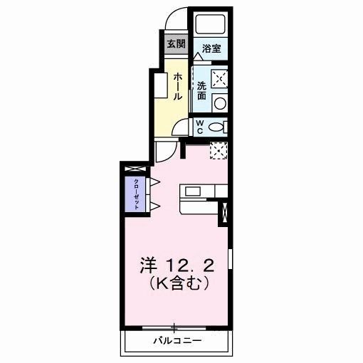 【北九州市小倉南区徳吉西のアパートの間取り】