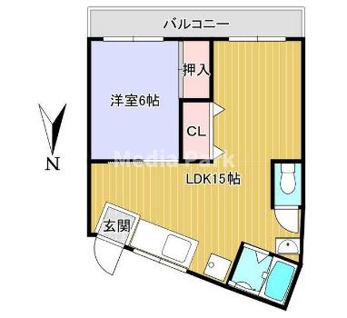 【川崎市宮前区野川本町のマンションの間取り】