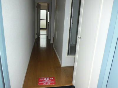 玄関　写真右側の扉はシューズボックス。