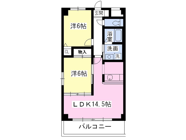 グランディール多賀城の間取り