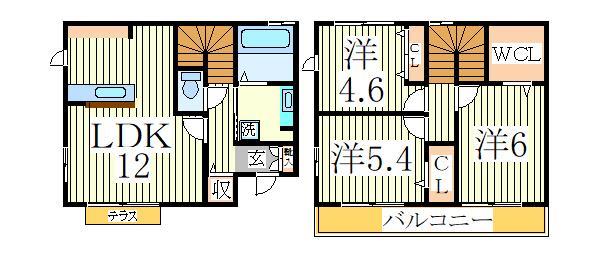 Ｖｉｖｉｅｎｄａつくし野の間取り