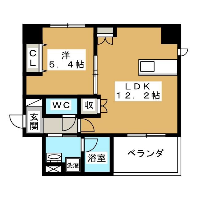 グラシア清水五条の間取り