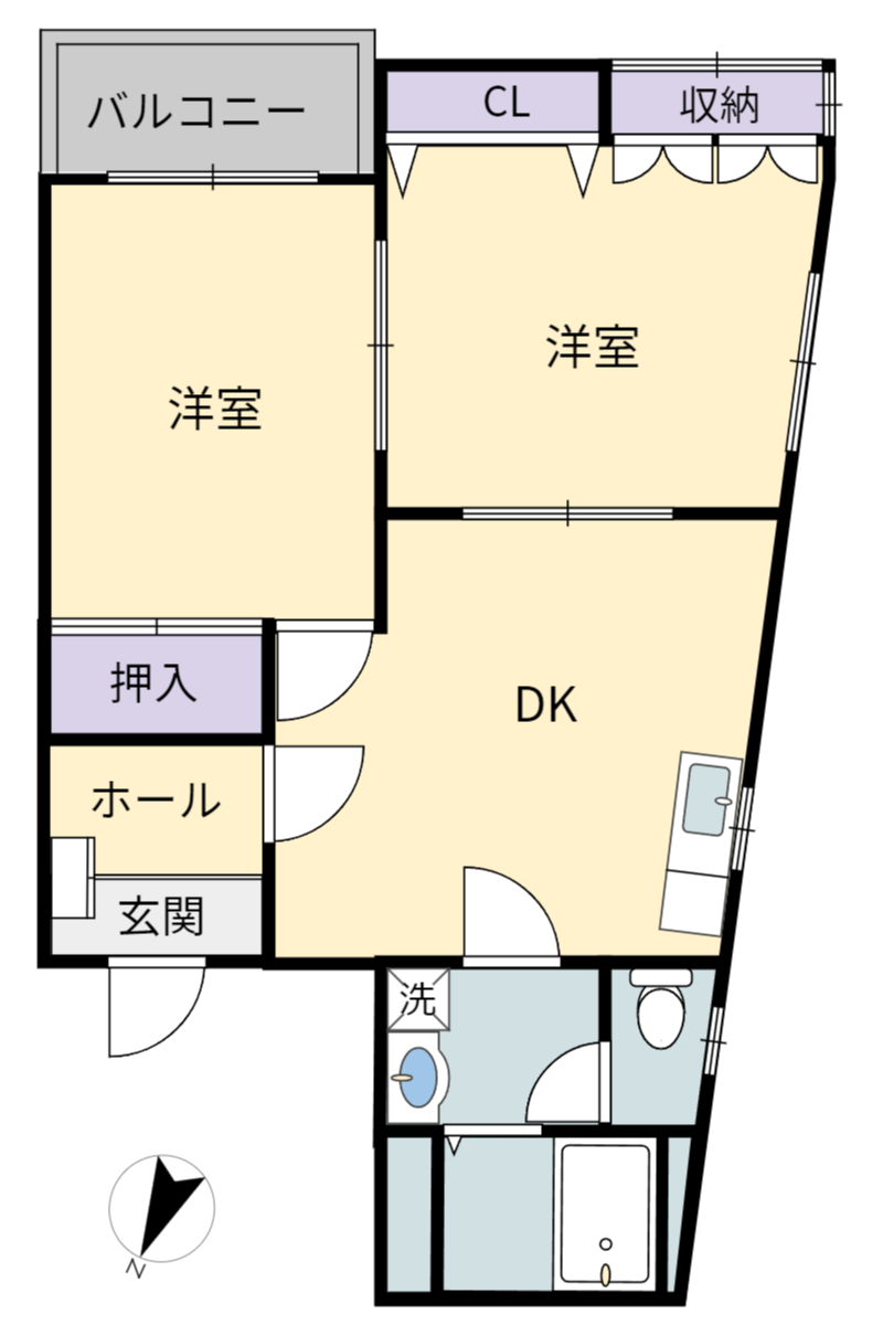 シャンブルロワイエの間取り