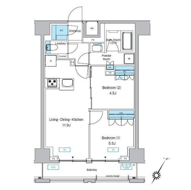 墨田区千歳のマンションの間取り