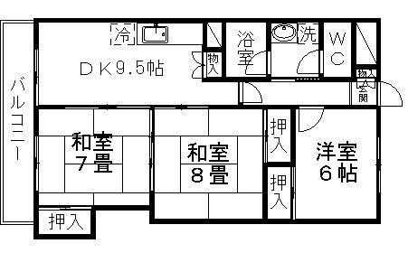 双葉ケ丘グリーンハイツの間取り