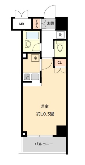 仙台市青葉区川内澱橋通のマンションの間取り