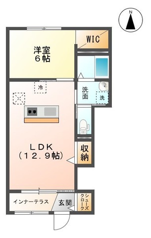 袖ケ浦市代宿のアパートの間取り