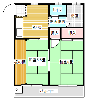 サンモールハイツの間取り