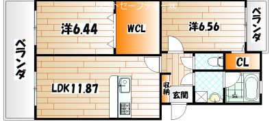 エクセルシティ門司B棟の間取り