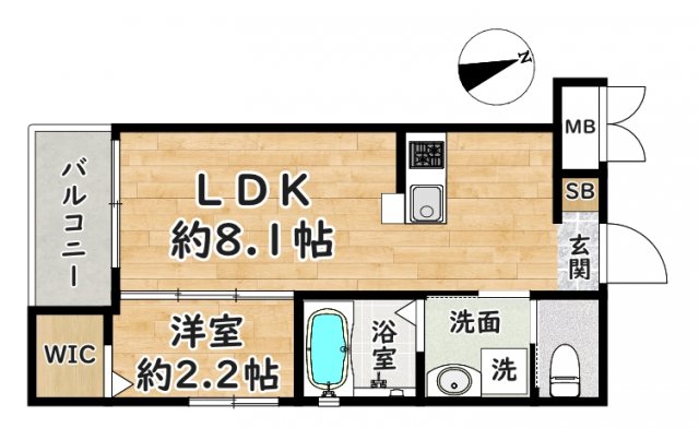 Best Village 立花町の間取り