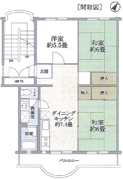 志木ニュータウン東の森壱番街４号棟の間取り