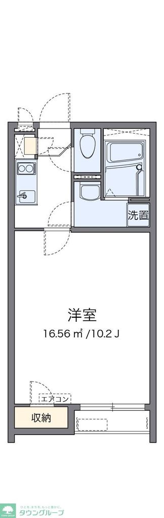 クレイノシャルムZENの間取り写真