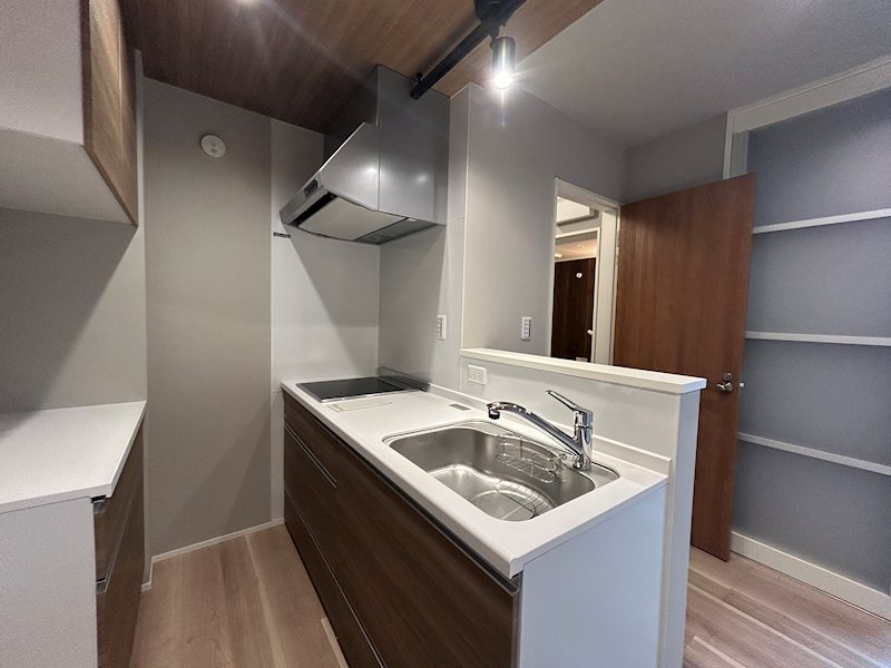 キッチン　収納多数システムキッチン