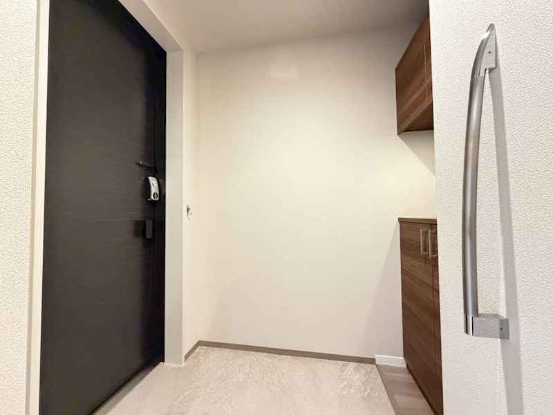 玄関　広々とした玄関スペースです！シューズボックスや手すり付きで生