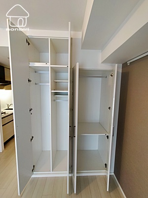 収納　充分な大きさではないでしょうか（同じタイプのお部屋です）