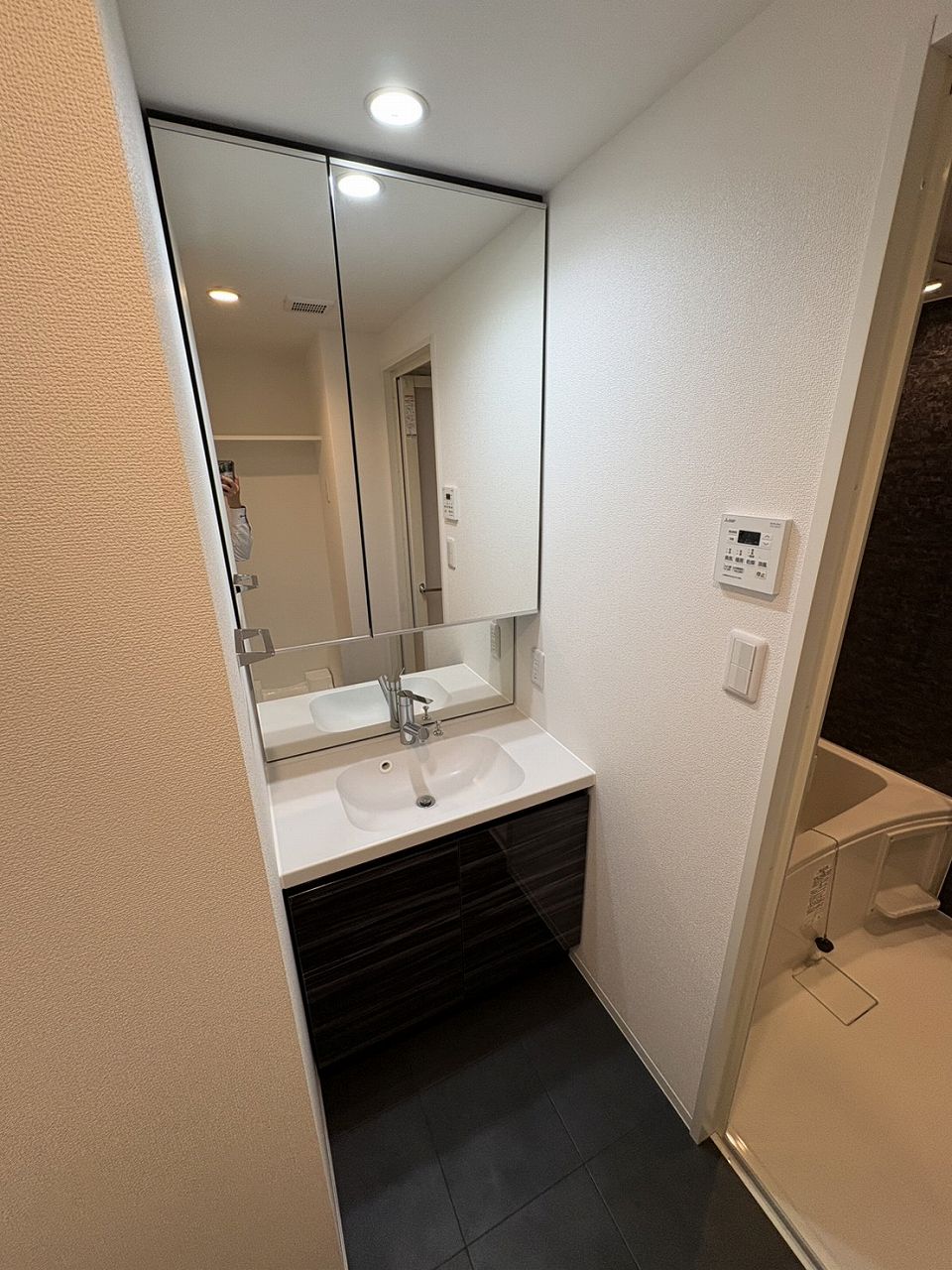 洗面設備　※別部屋の写真になります