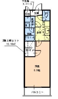 モンサント旭町の間取り写真