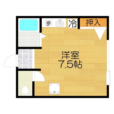 富士マンションの間取り写真