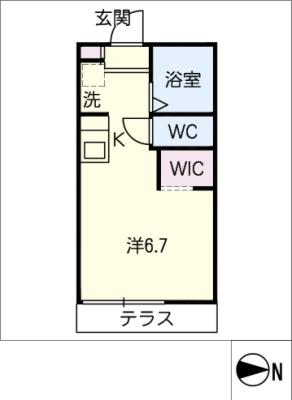 コーポ朝日の間取り写真