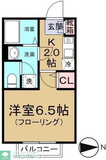 東武東上線 成増駅 徒歩15分 2階建 築27年の間取り写真