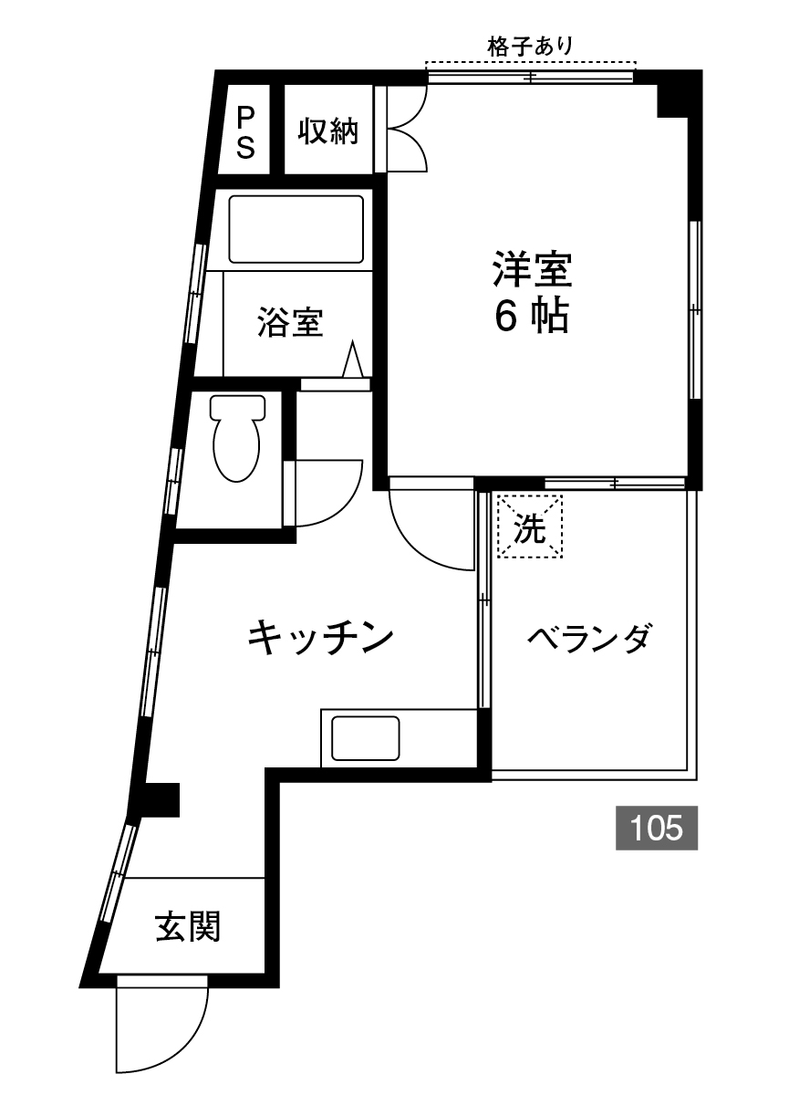第7コーポ大栄の間取り写真