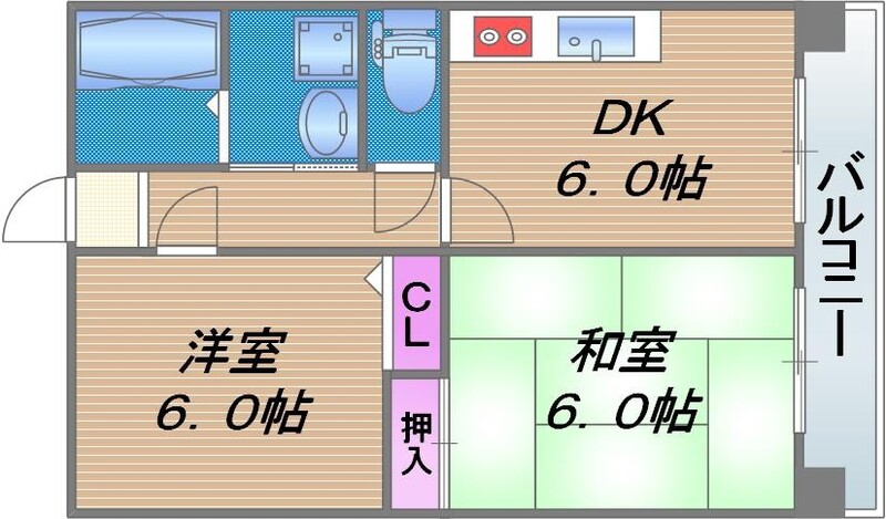 ライフステージ緑橋の間取り写真